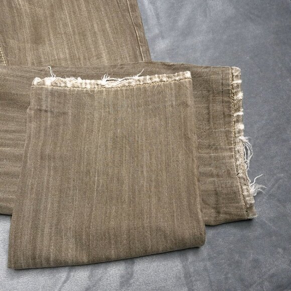 Mek Denim USA Mens Havana Jeans Distressed 32 Holes Wide Leg Relaxed Altered - Picture 7 of 10